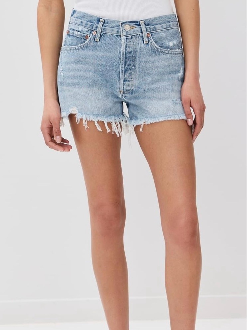 Agolde Parker Vintage Cutoff Denim Cutoff Shorts